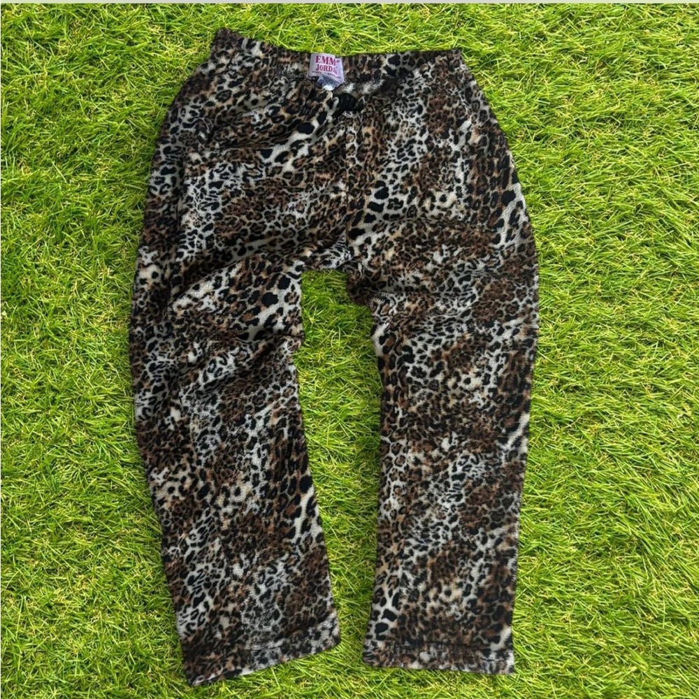 Animal Print Fleece Pants